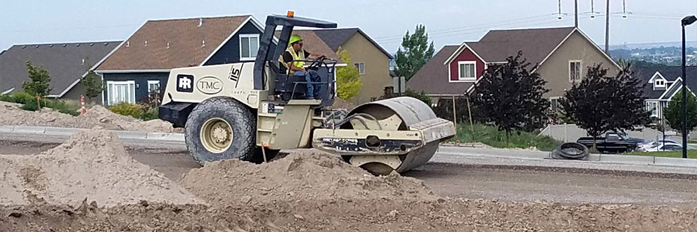 New subdivision street paved by TMC at Hawks Landing