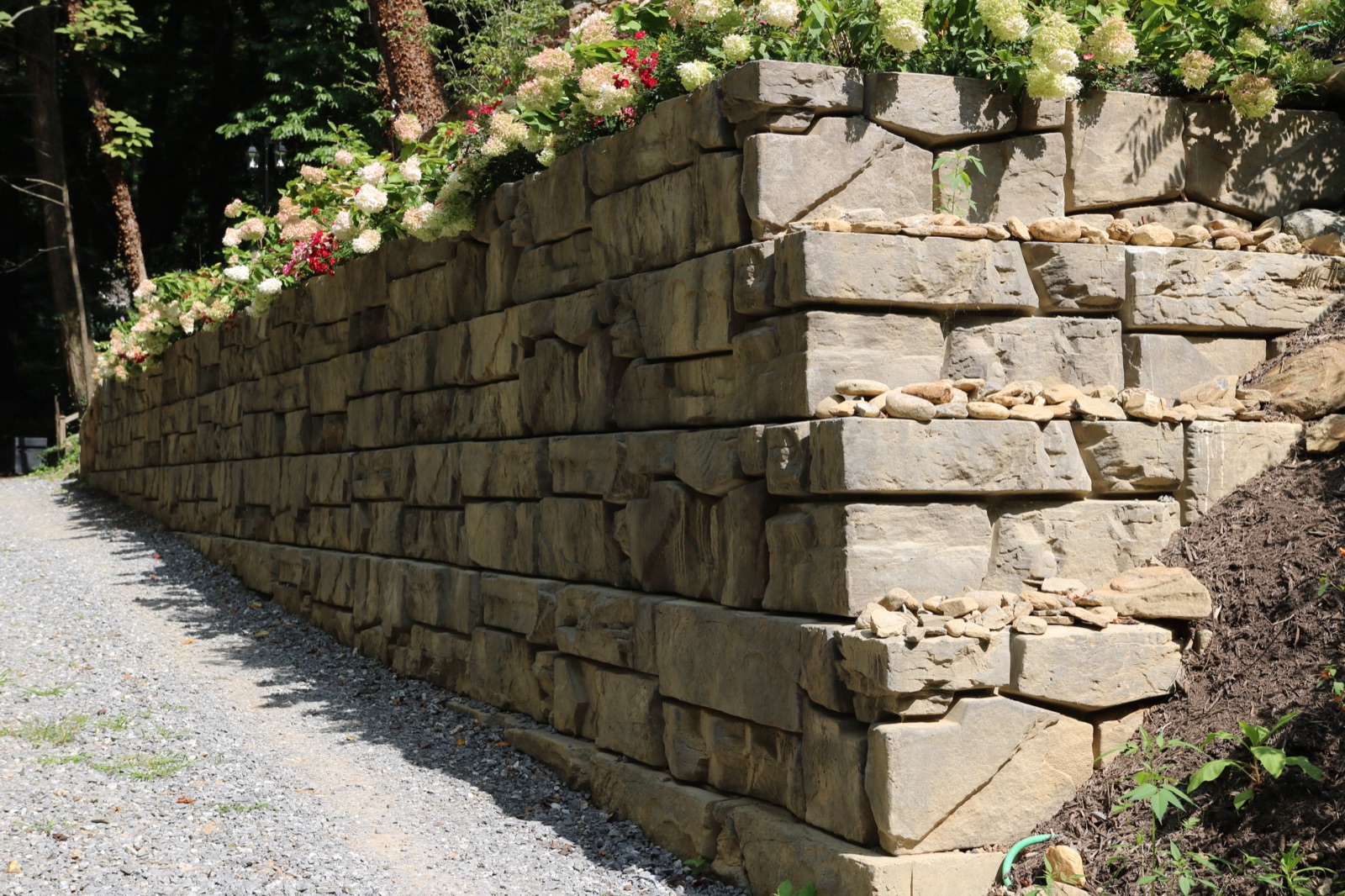 VertiCore retaining wall project