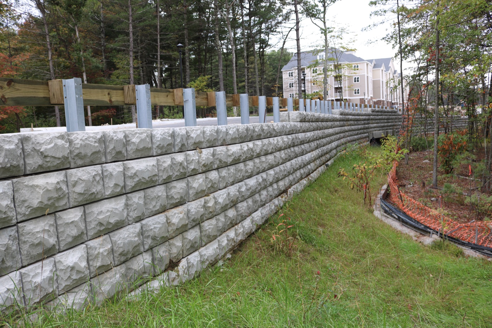 VertiCore retaining wall project
