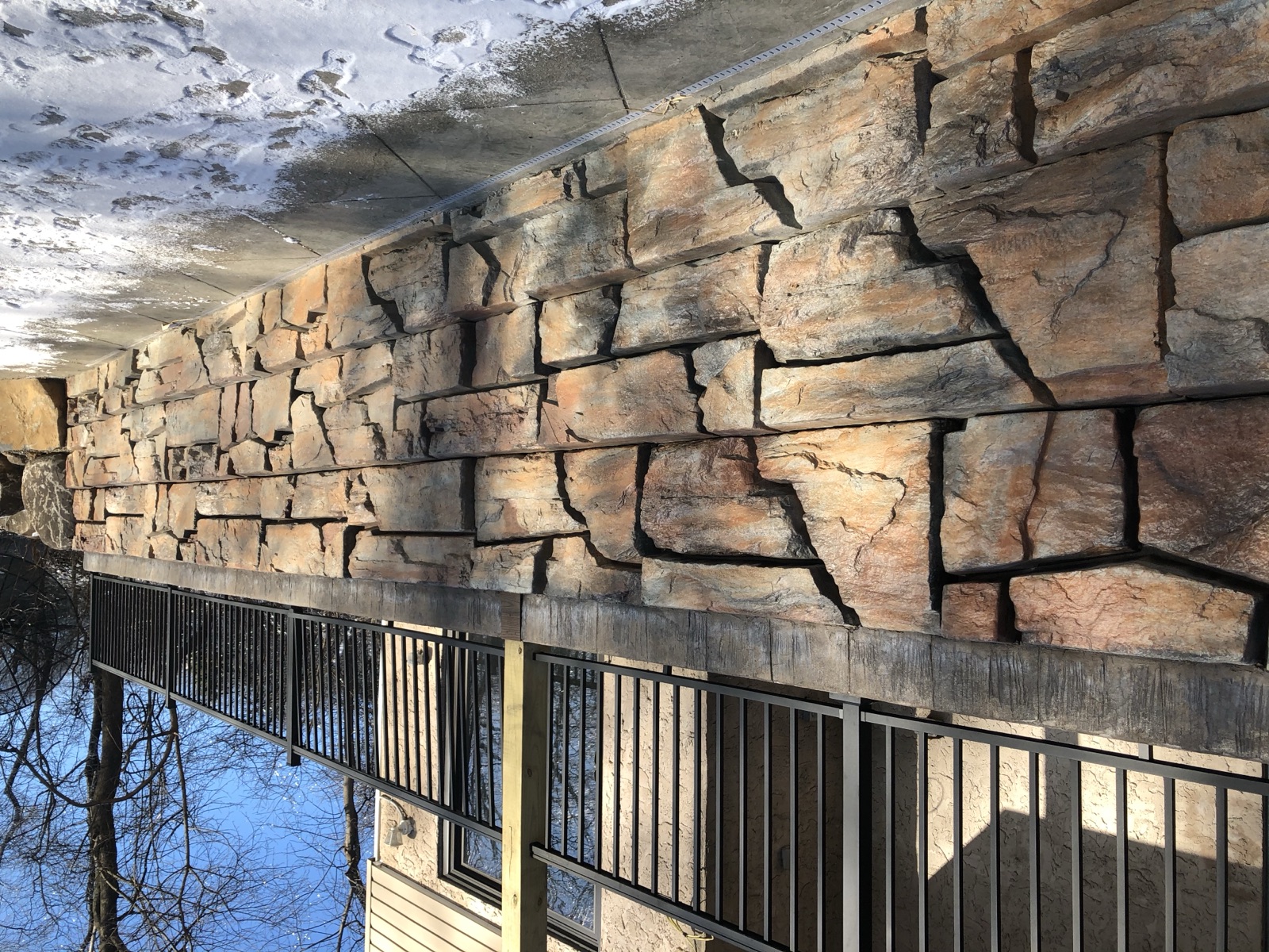 VertiCore retaining wall project